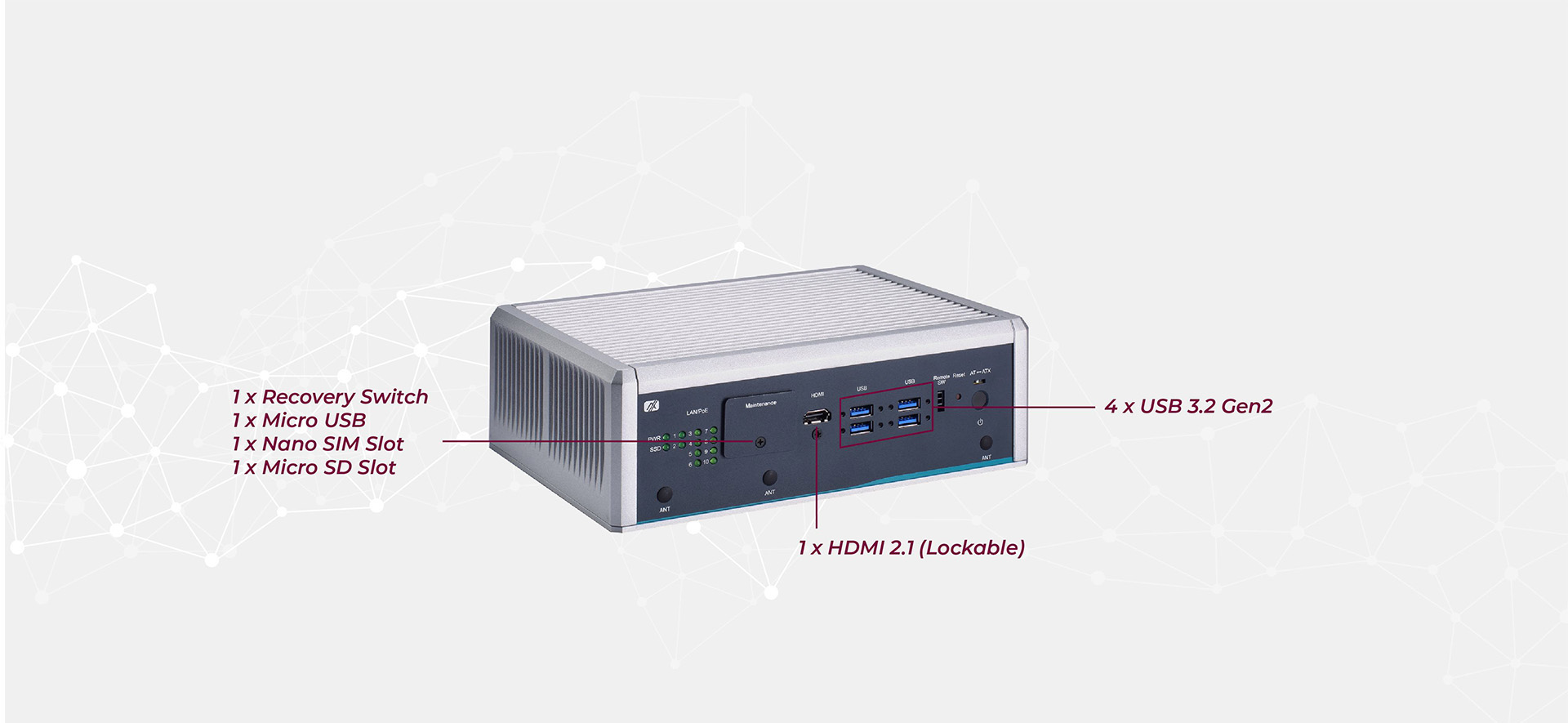 AIE900A-AO Front I/O