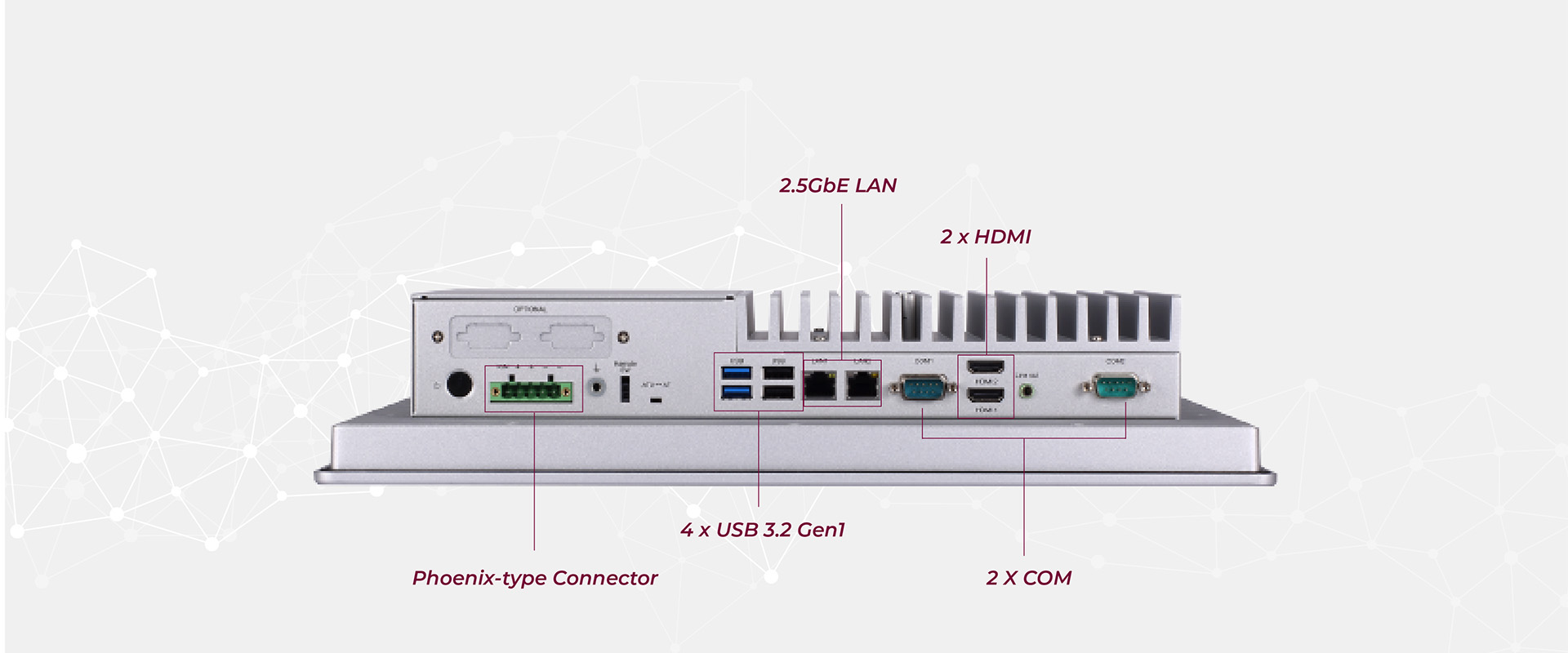 GOT317B-ADL-TRD Heavy-Duty Panel PC Front View